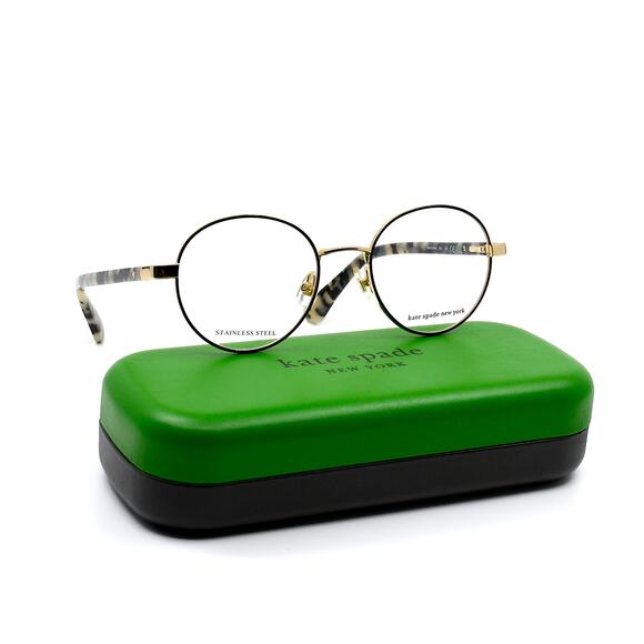 NEW KATE SPADE MARCIANN RHL GOLD/BROWN AUTHENTIC EYEGLASSES FRAME - Picture 1 of 10